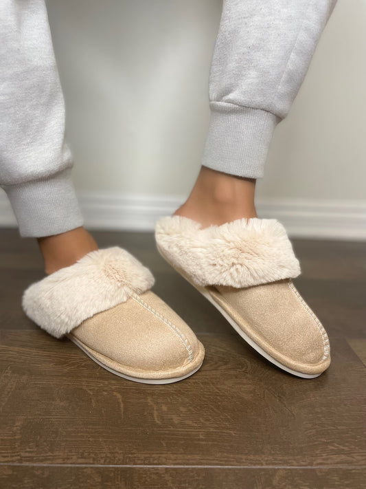 Lucie Slippers- Khaki